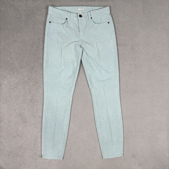 J.Crew Stretch Vintage Cords Corduroy Pants Womens Sz 27 Favorite Fit Blue 29x28 - Picture 1 of 9